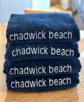 Navy Beach Towel:  Chadwick Beach