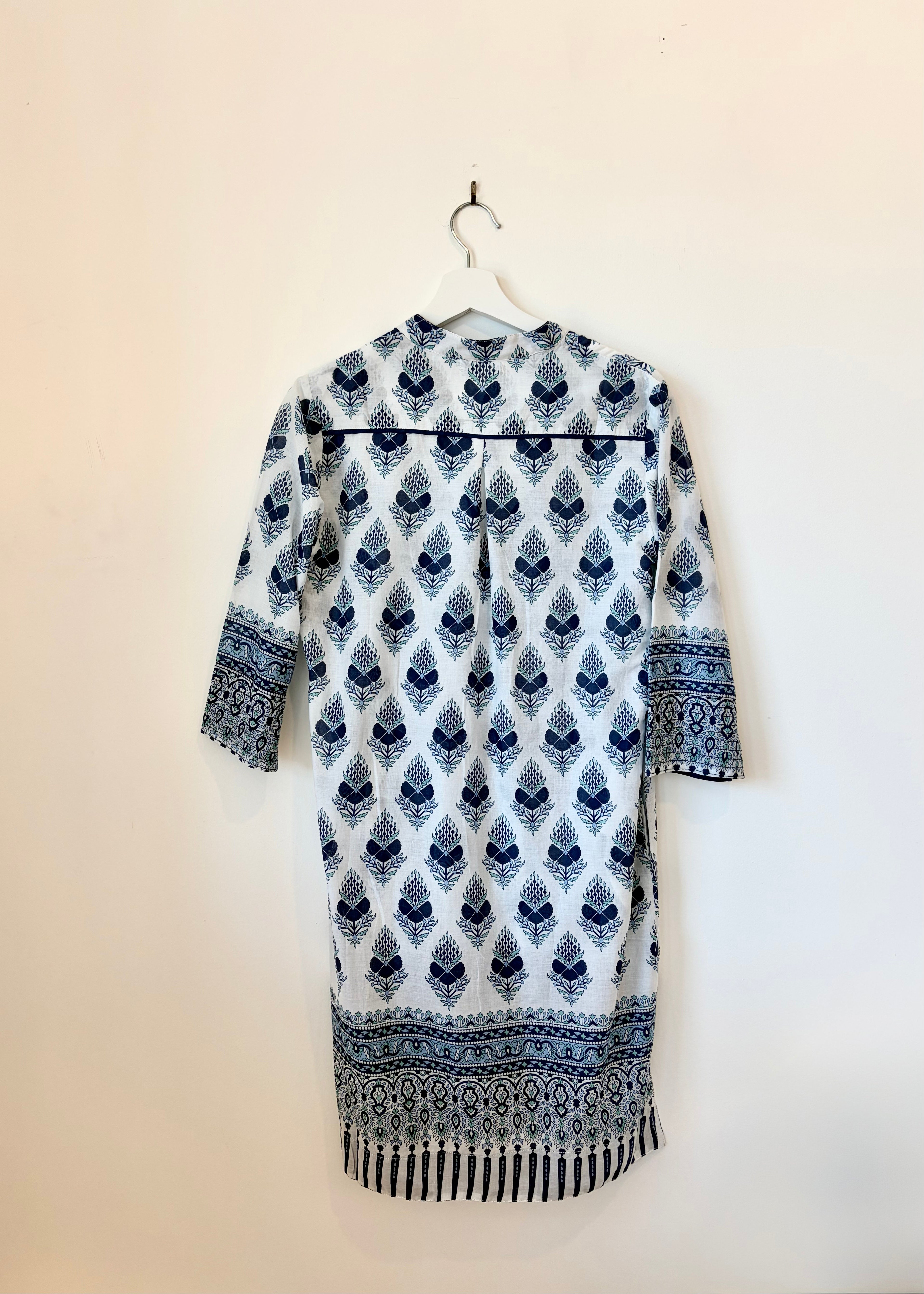 Blue & White Block Print Tunic