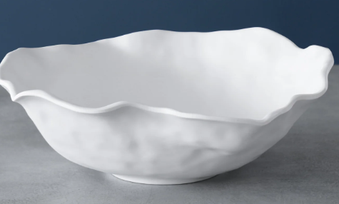 Vida Nube Large Round Bowl-White