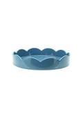Scallop Round Lacquer Small Tray