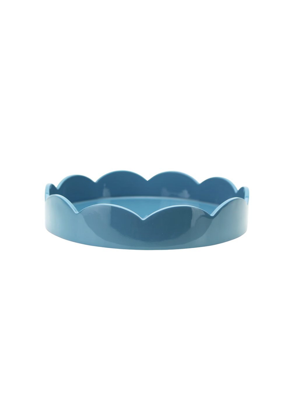 Scallop Round Lacquer Small Tray