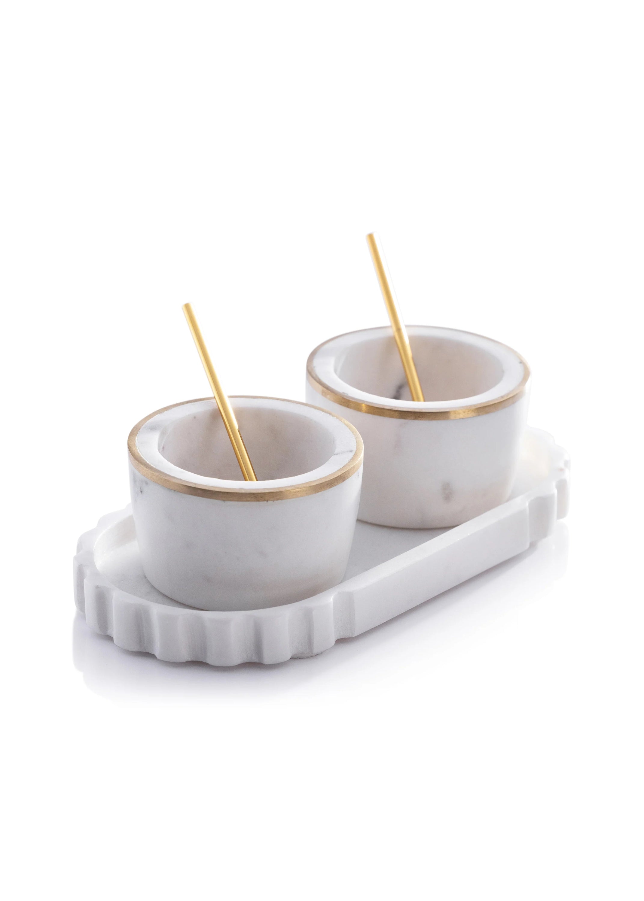 Marble Condiment Set