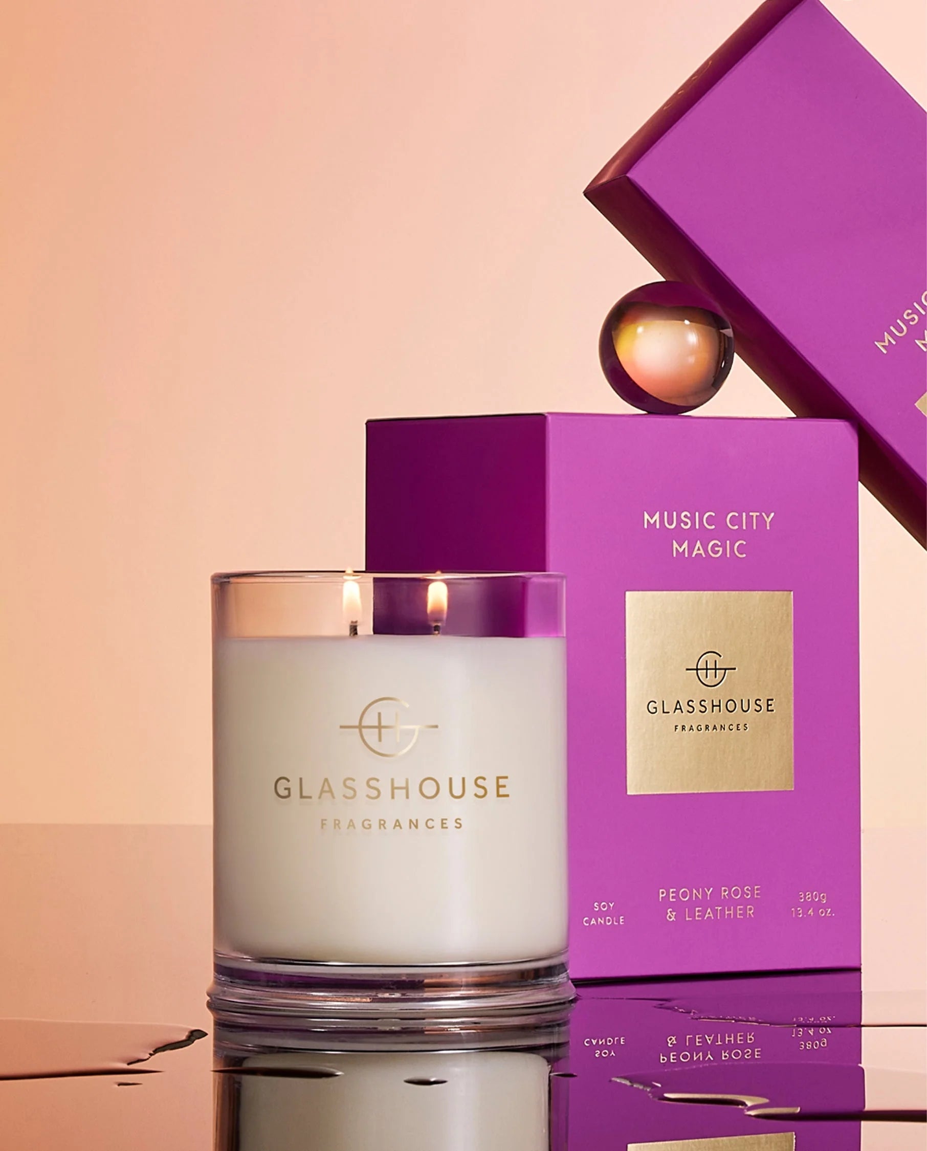 Glasshouse Fragrance: Music City Magic Soy Candle 13.4 oz