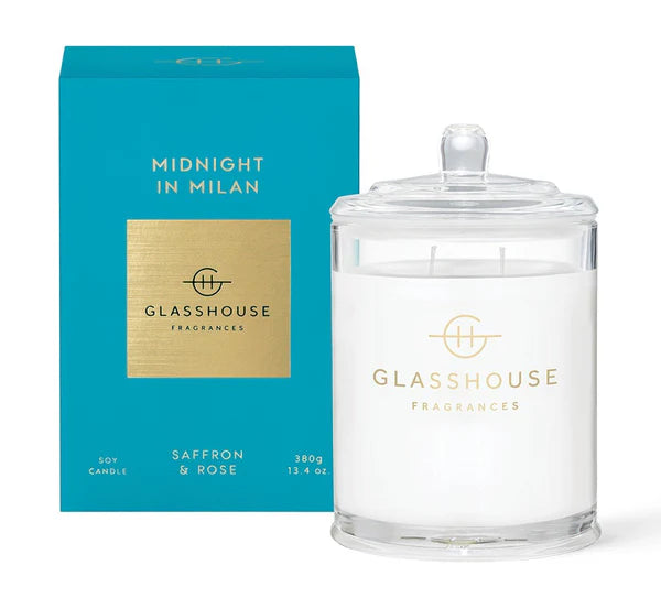 Glasshouse Fragrance: Midnight in Milan Soy Candle 13.4 oz