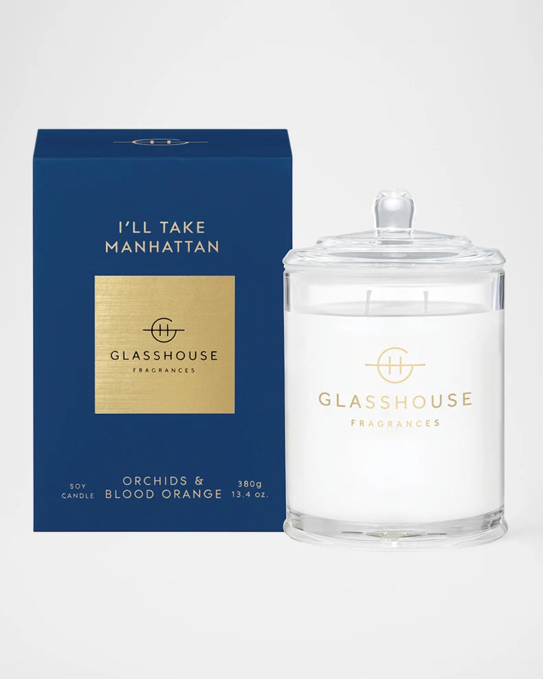 Glasshouse Fragrance: I'll Take Manhattan Soy Candle 13.4 oz